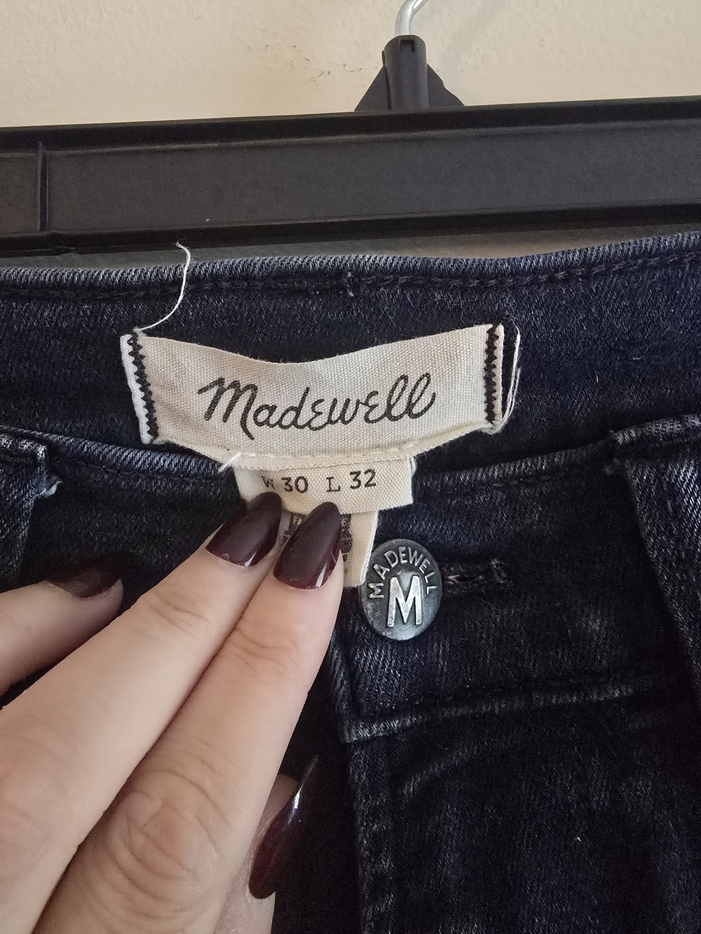 Madewell Men’s Slim Straight Jeans in Deep Indigo - Picture 2 of 5